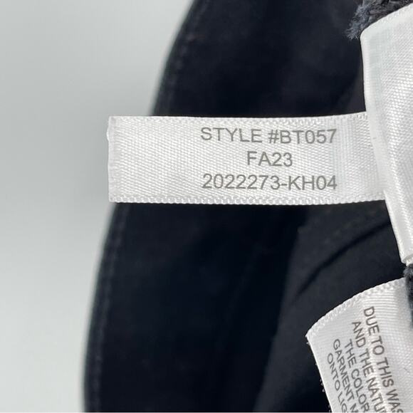 J. Crew Mid-Rise Flare Crop Jeans Deep Black Size 27 Stretch Boho Indie Casual - Picture 13 of 13